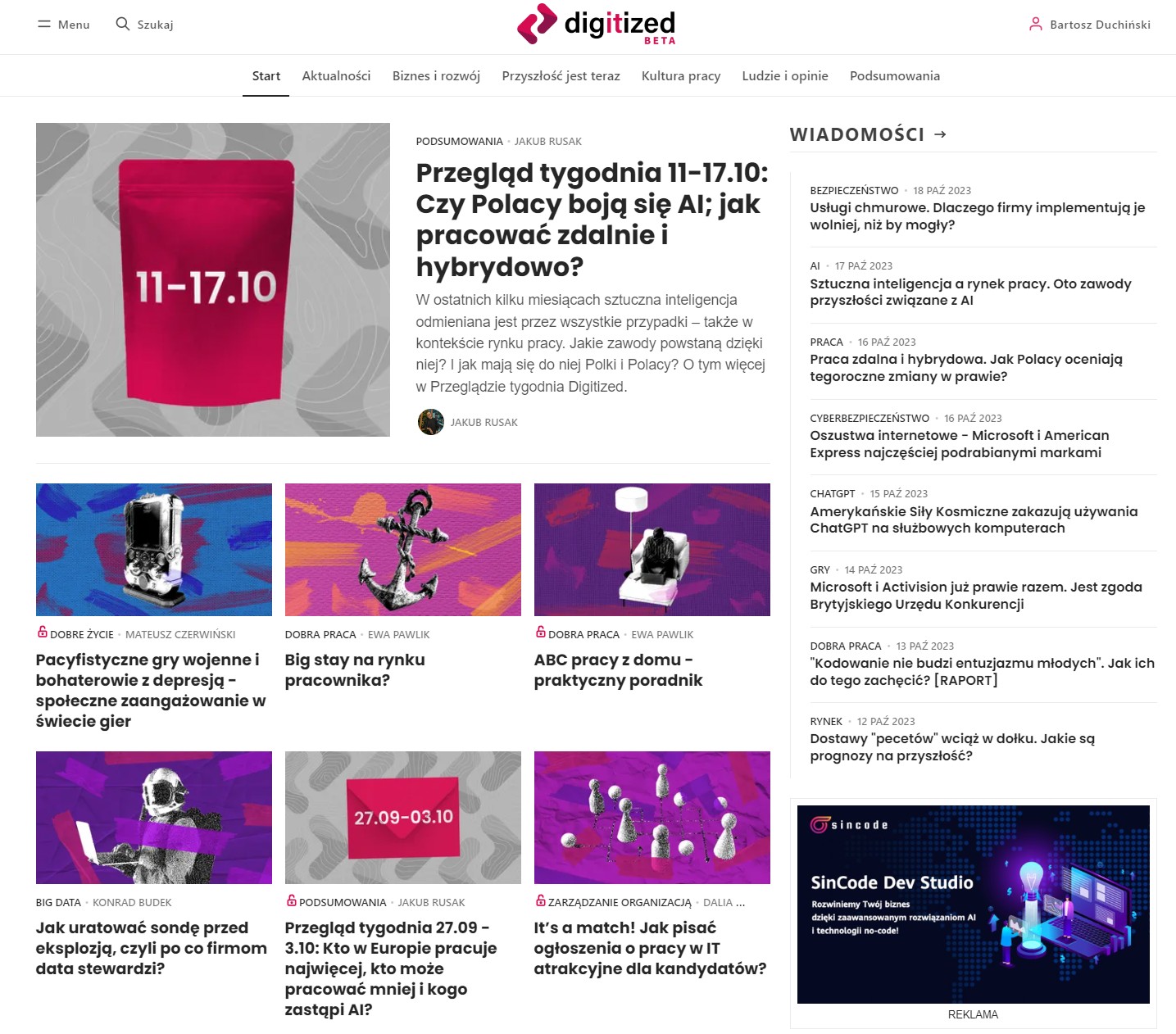 Digitized.pl - magazyn dla ludzi w cyfrowym świecie